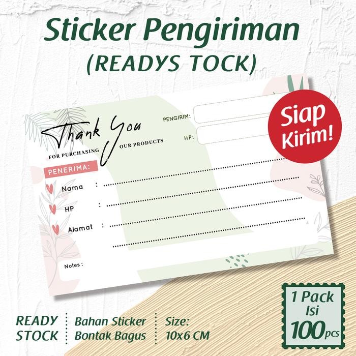 

AT Sticker Pengiriman isi 100/Sticker Alamat/ Sticker Kirim Olshop