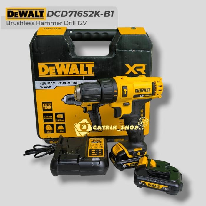 Dewalt DCD716 Bor Baterai Dewalt 12V Hammer Drill Dewalt DCD 716