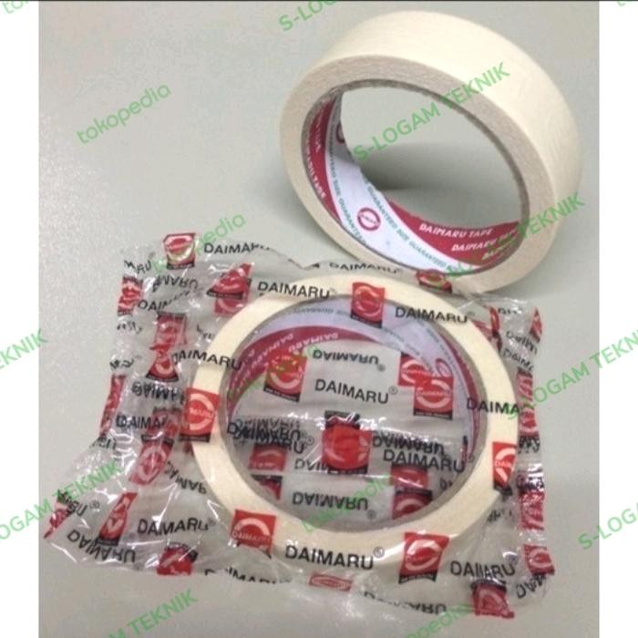 

AT Isolasi Lakban Kertas 1" DAIMARU Masking Tape 24mm Plakban 21m 1 inch