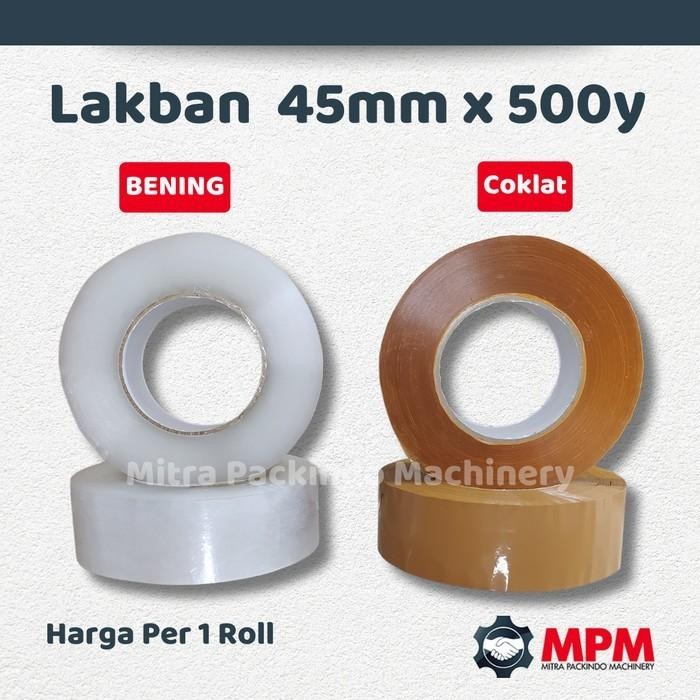 

AT LAKBAN BENING / LAKBAN COKLAT TAPE 2INCH X 500 YARD 300 METER