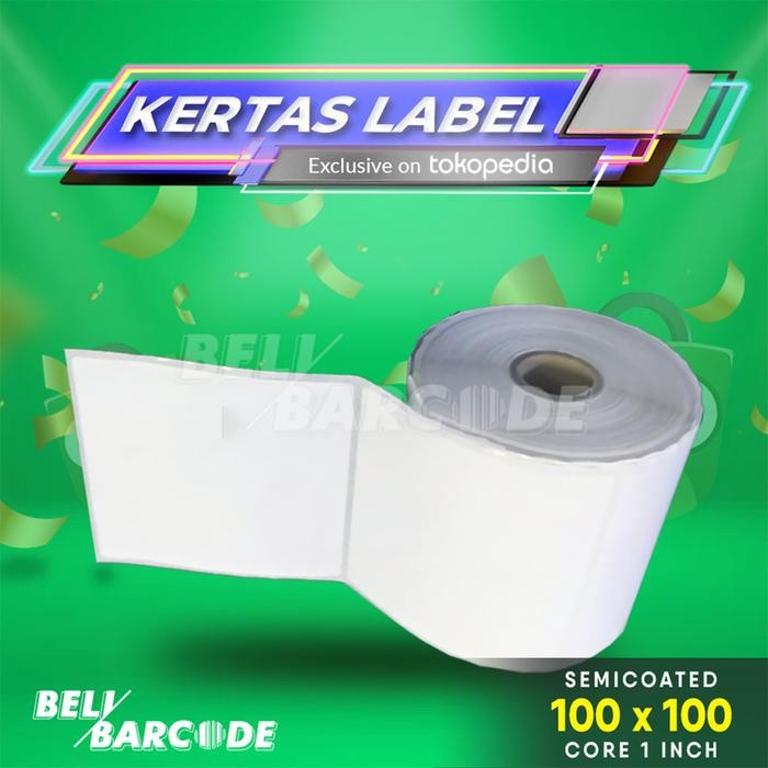 

AT STIKER LABEL SEMICOATED 100X100 - 100 X 100 1LINE @500