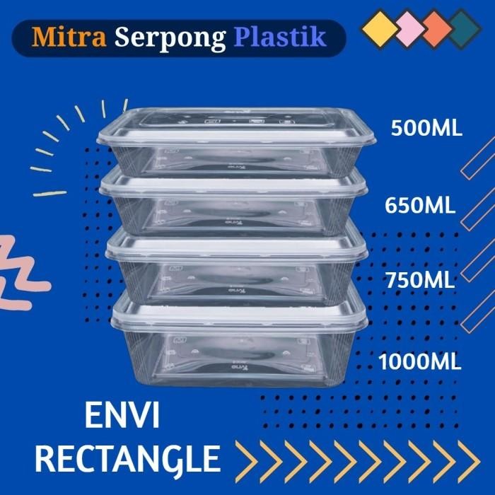 (Expert) Thinwall Envi Rectangle 750ML isi 25 set