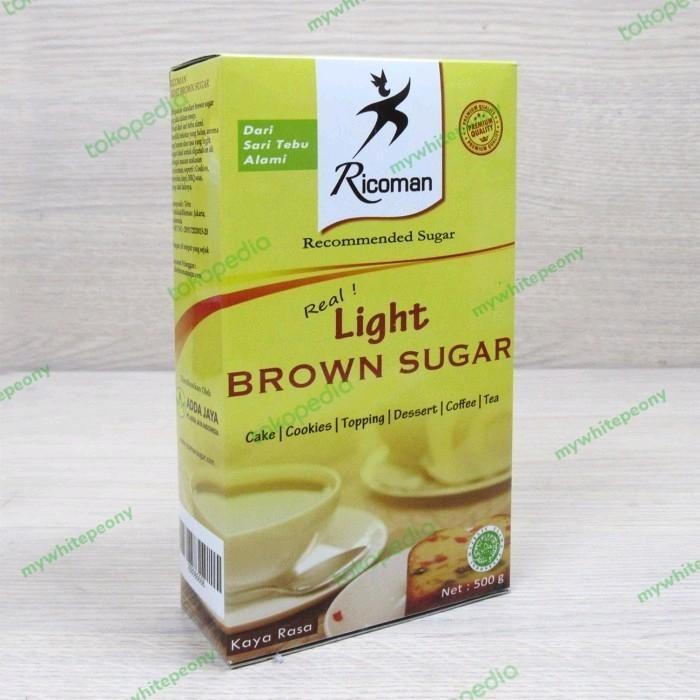 

(Expert) Light Brown Sugar Ricoman Kemasan 500 Gram