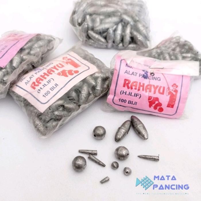 100pcs per bungkus pemberat timah rahayu sebagai timah pancing timah