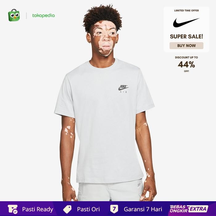 Kaos Nike Original Pria Sportswear AIR Graphic - abu abu