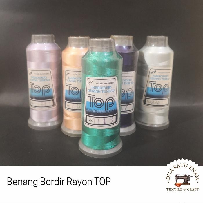 

AT Benang Bordir Rayon merk TOP 100 gram Satuan