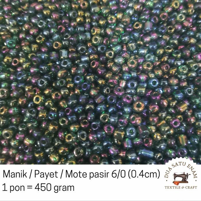 

AT Payet / manik / mote pasiran 6/0 (0.4cm) per 1 Pon