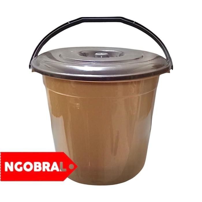 (Expert) Ember Plastik BESAR Timba Plastik Air 6 Galon Diamater 35 cm TUTUP