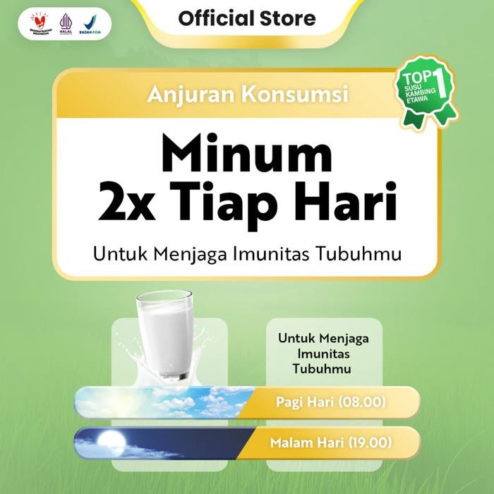 

Premium Susu Kambing Etawa Bubuk Syams 1000 Gram Pure Murni Alami Orga