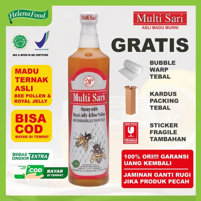 

Madu Murni Asli Multisari Plus Royal Jelly 650 Ml