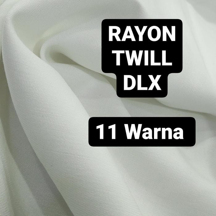 

AT Kain Katun Rayon Twill DLX 100% 11 warna