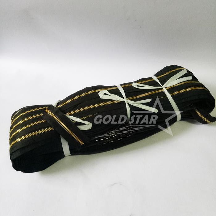 

AT Resleting Rol Besi Emas No 5 Zipper Gamis Tas Hijab JIlbab Dompet