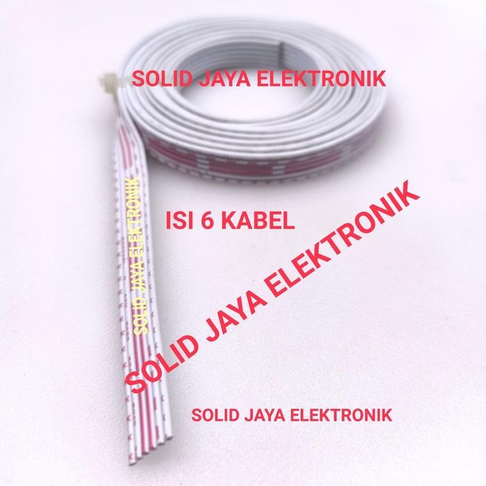 KABEL PELANGI ISI 6 KABEL PITA KABEL RAKIT ISI 6 KABEL FLEKSIBEL DERET masih ready