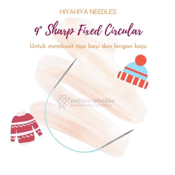 

AT Jarum Rajut HiyaHiya Sharp Fixed Circular 9