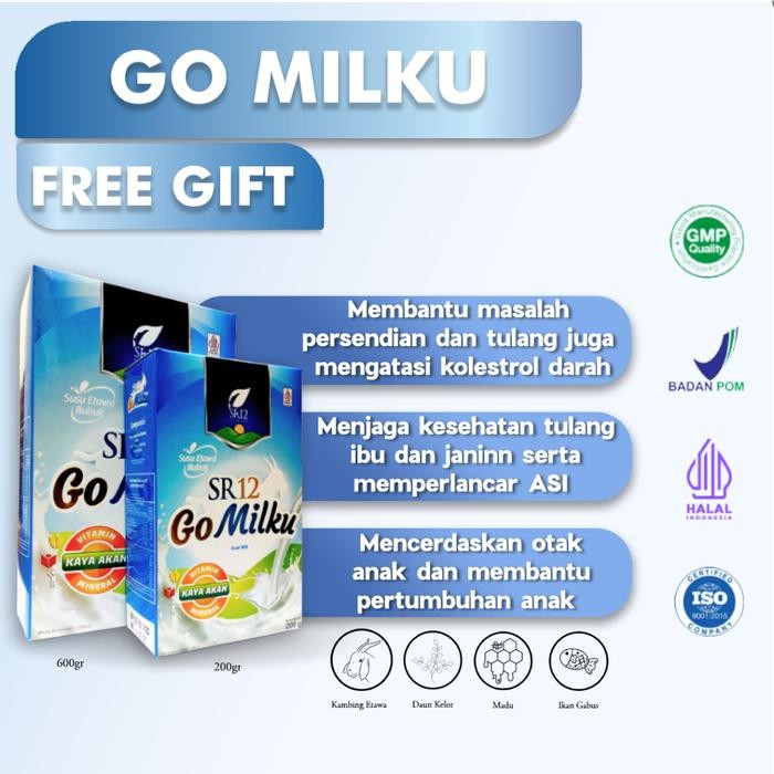 

(Expert) SUSU GO MILKU Susu Kambing Etawa estrak Moringa Folium Daun Kelor 200gr BPOM ORIGNAL RENDAH