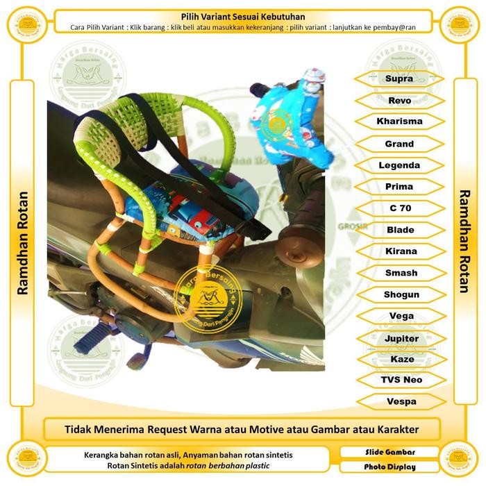 Kursi Rotan Untuk Motor Bebek / Kursi Bonceng Anak Khusus Motor Bebek Berkualitas