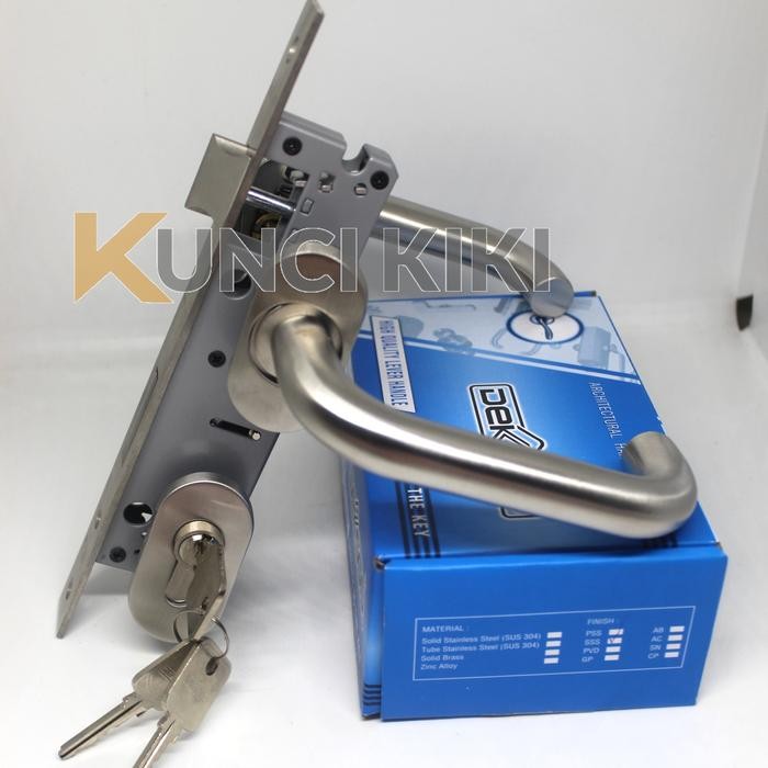 Paket Set Handle Dekkson Dekson LHTR 84030 SSS Gagang Pintu Aluminium