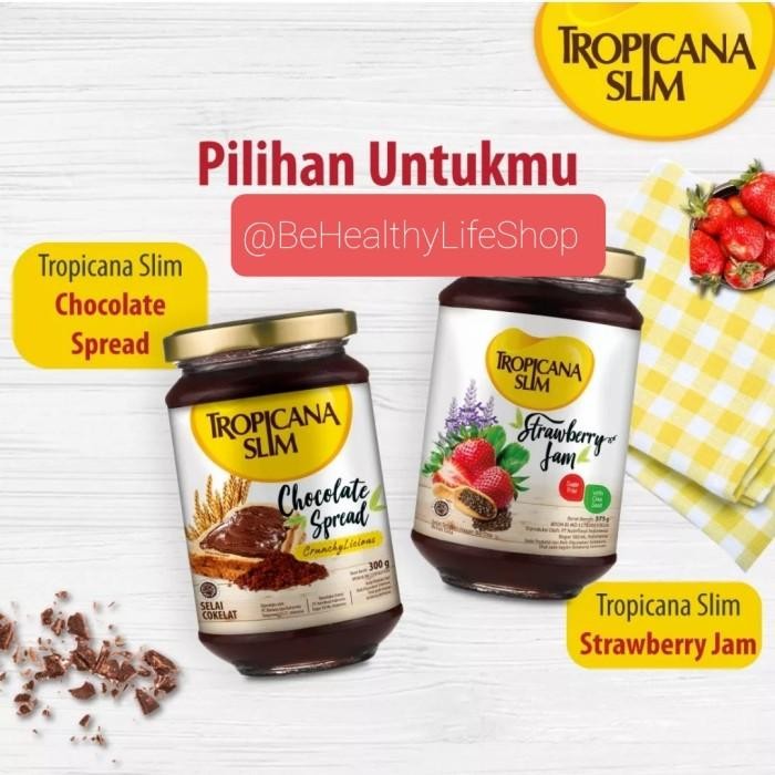 

(Expert) Selai Tropicana Slim Chocolate Spread / Strawberry Spread 300 gr