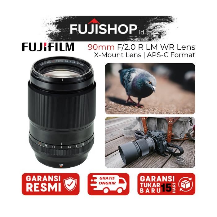 Fujifilm XF 90mm F2 R LM WR Fujinon XF 90mm F/2 R LM WR Garansi Resmi