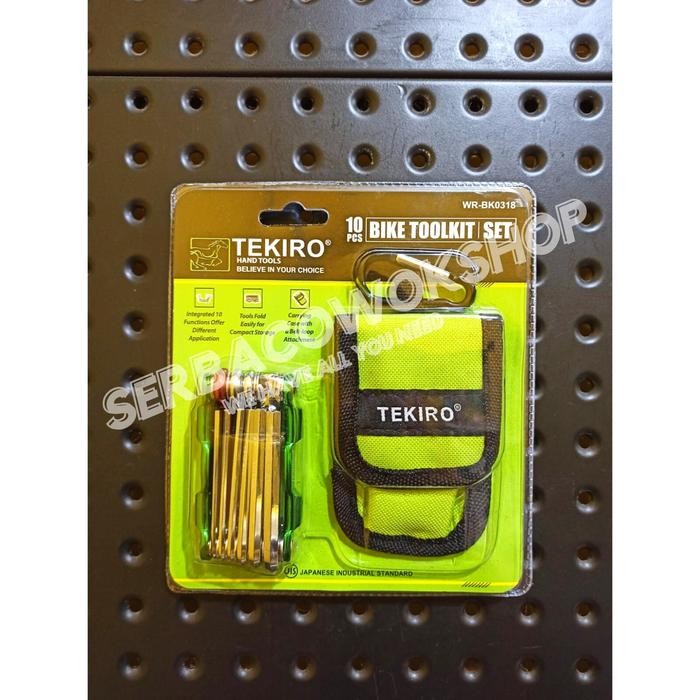 TEKIRO Kunci Sepeda Lipat 10 Pcs Toolkit Set Bike Toolkit Bicycle
