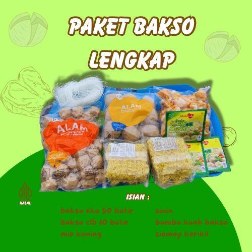 

New Paket Baso Lengkap baso isi 50+10 isi mie isi kuah isi siomay Food Frozen Makanan