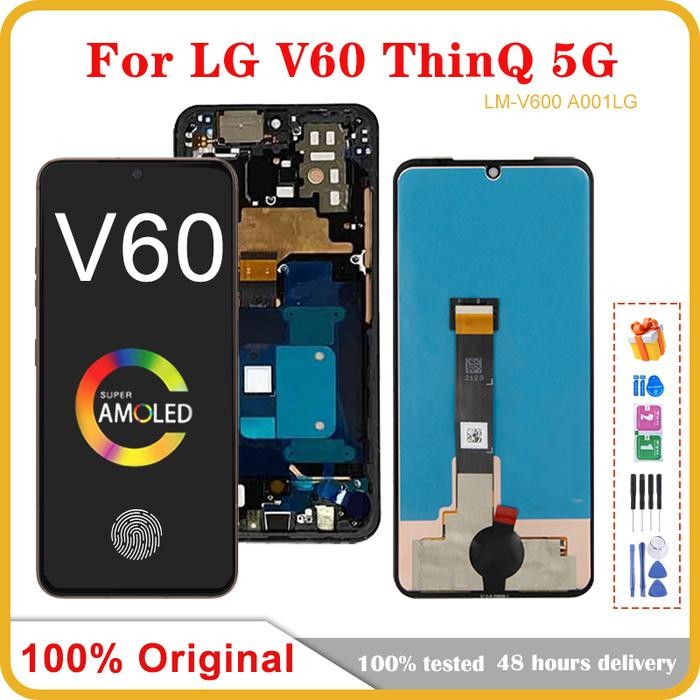 6.8inchOriginal AMOLED For LG V60 ThinQ 5G LCD LMV600 LMV600EA Disp