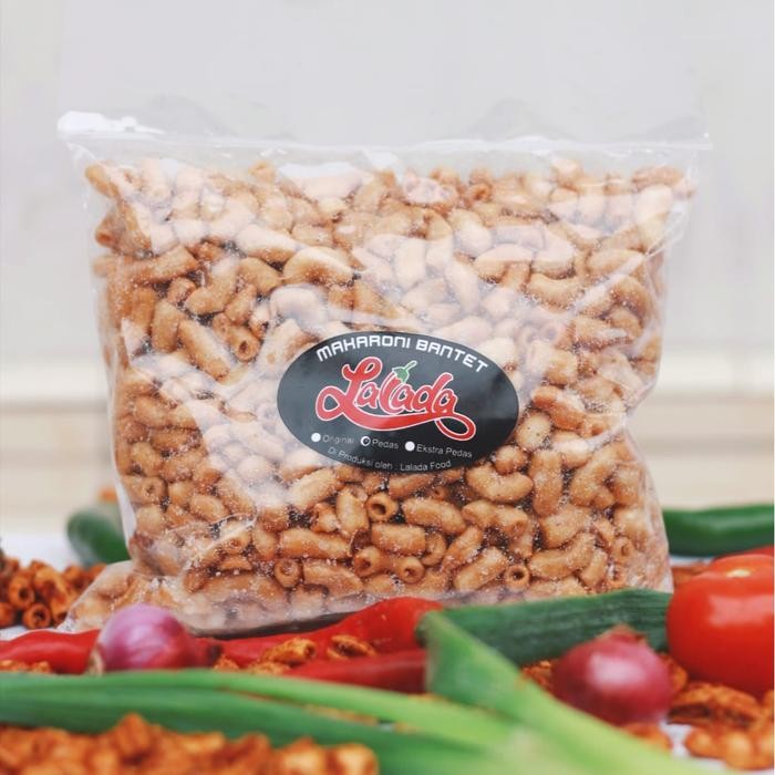 

New Makaroni Bantet Kemasan 250 Gram Cemilan Food Makanan Camilan Pedas