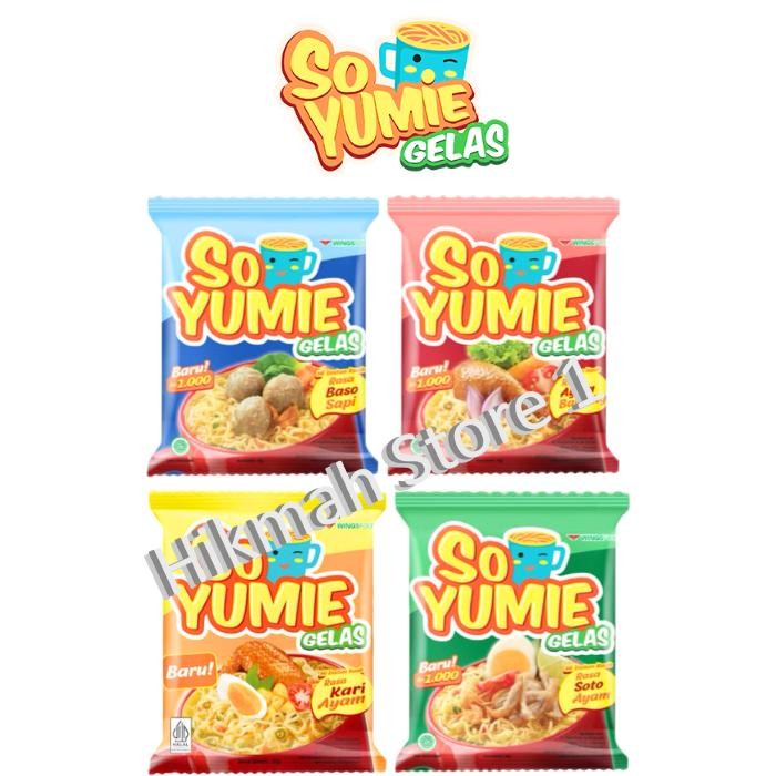 

New SO YUMIE MIE GELAS 1 RENCENG ISI 10 + 1 SACHET