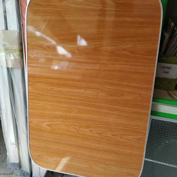 Meja Lipat Kayu + Kaki Besi (Mo )