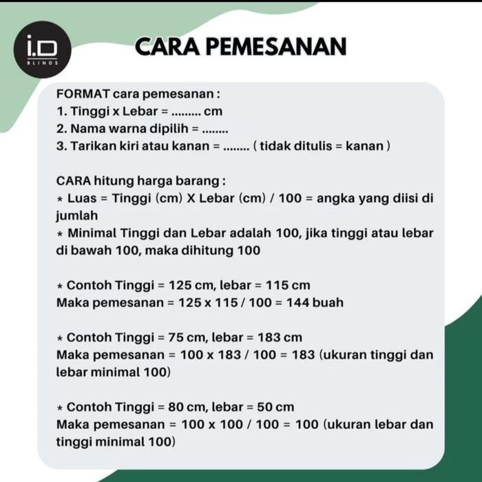 Skylight Blinds Tirai Gulung 125