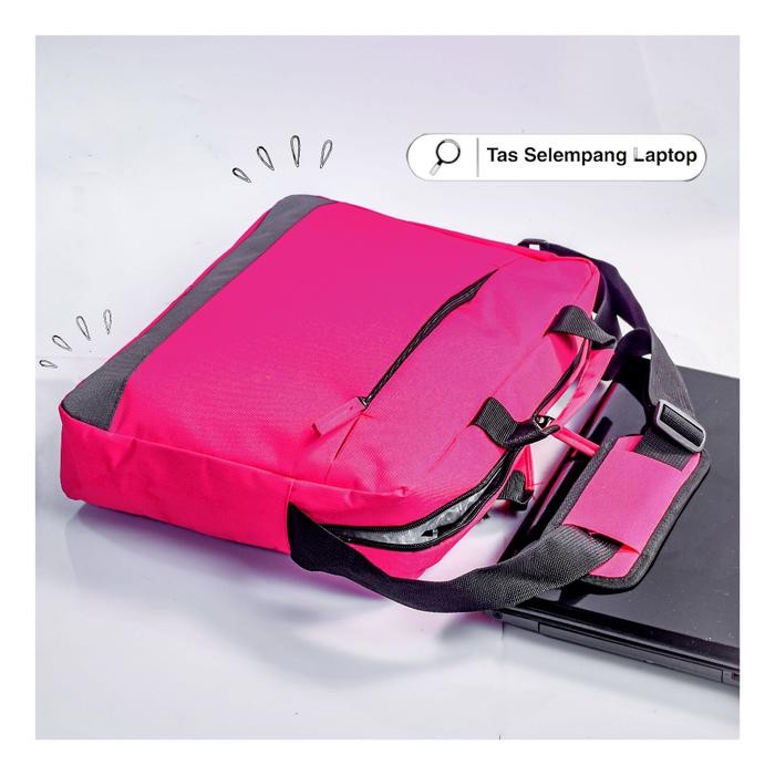 Tas Selempang Laptop Buat Ke Kantor Kuliah Kerja Sekolah, Ukuran 14" - 15,6" Bisa Tas Laptop