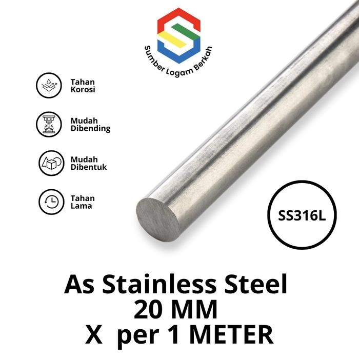 As 20 Mm Stainless Steel 316