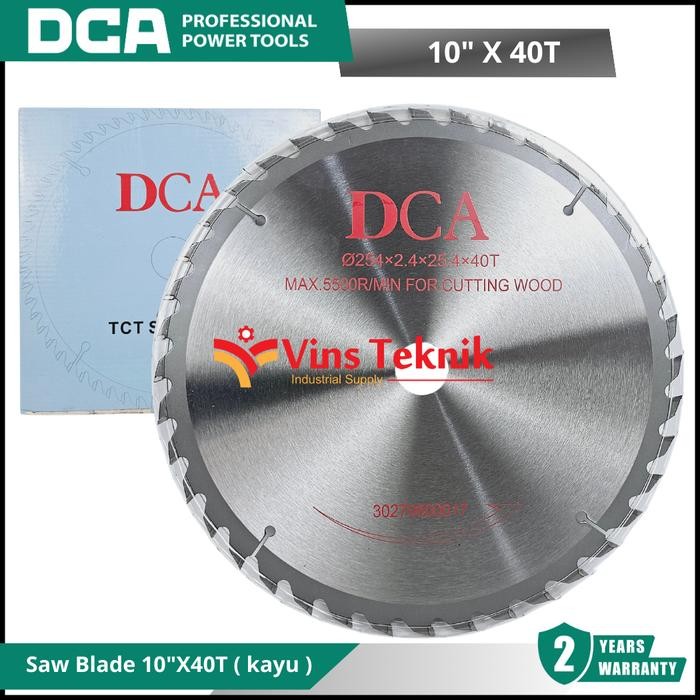 Mata Gergaji Kayu Saw Blade Miter Saw Table Saw Dca 10" X 40T