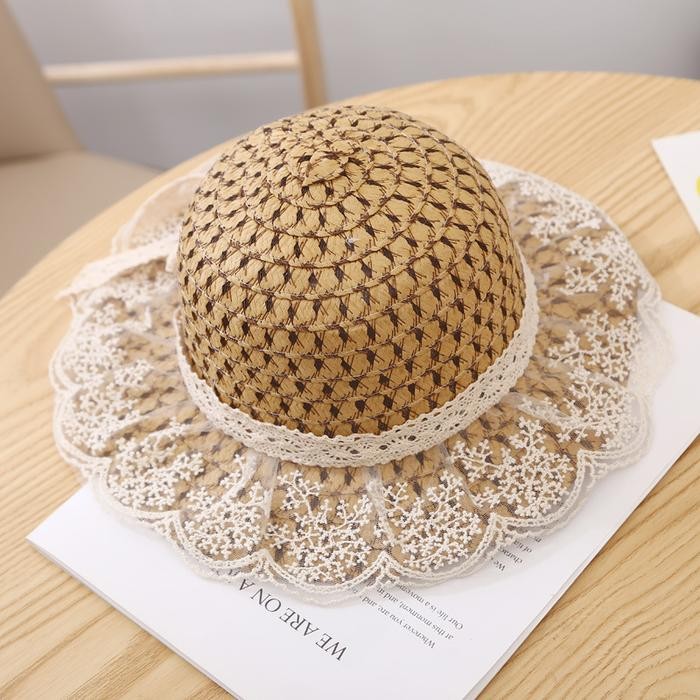 topi jerami anak/topi pantai jerami/topi anak/topi jerami/topi pantai