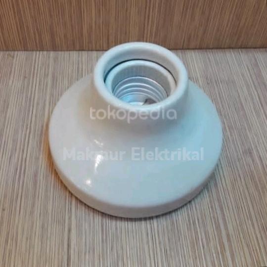 fitting lampu keramik fitting plafon keramik luar dalam keramik e27