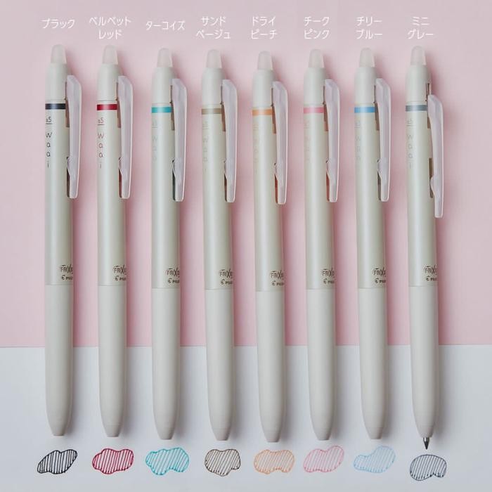 

Pilot Frixion Waai Series Set Of 8 Erasable Ink Pen Tinta Bisa Dihapus Pastel Colors Limited Edition