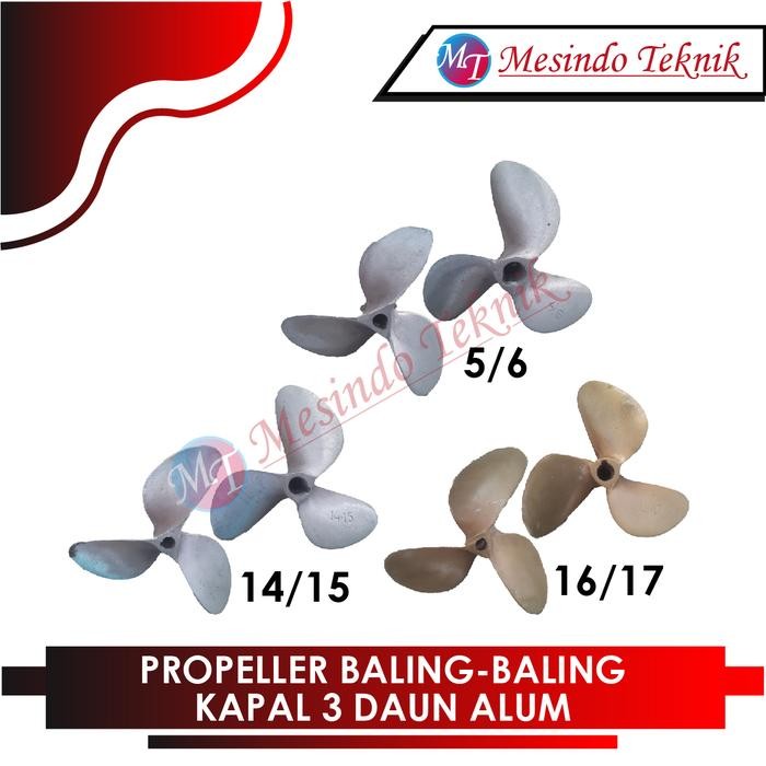 PROPELLER BALING-BALING KAPAL 3 DAUN ALUM