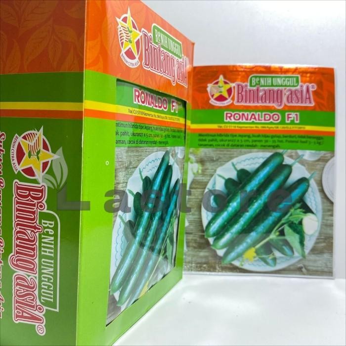 Benih Mentimun Timun Jepang Ronaldo F1 Isi 20 Gram Cap Bintang Asia Benih