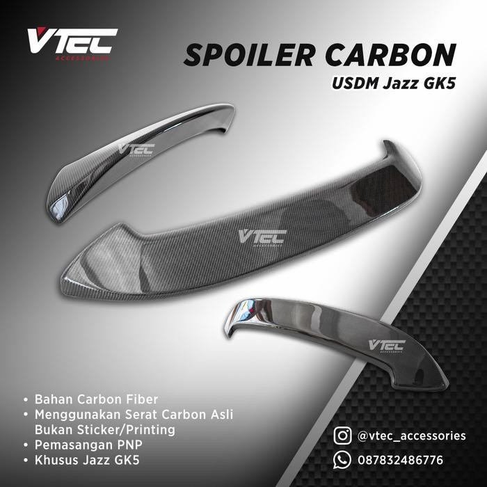 SPOILER CARBON USDM ALL NEW JAZZ GK5
