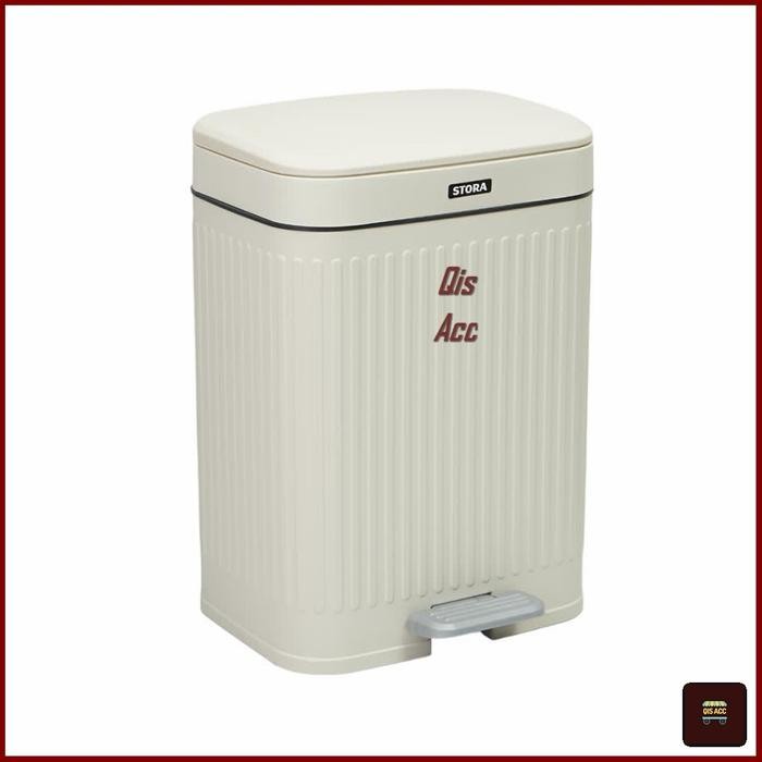 STORA Doric Tempat Sampah Injak Plastik PP Softclose 12 Ltr