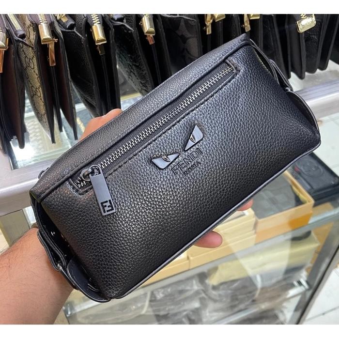 Pouch Tabung Tas Tangan Kulit Import Pria&Wanita