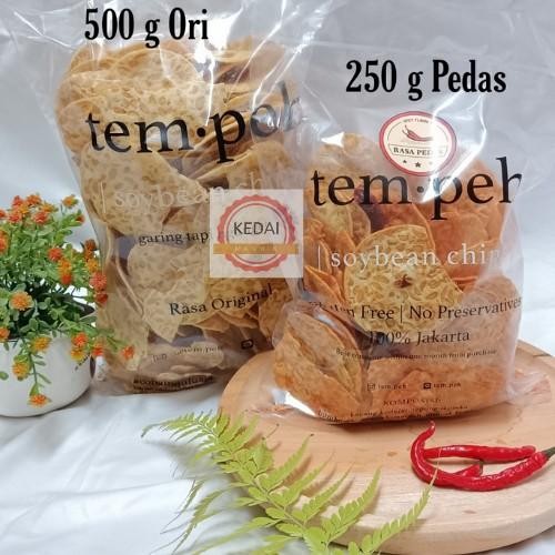 

Tempeh Kripik Keripik Kerupuk Tempe Satu Paket 2 Pcs ( Original 500 Gram Dan Pedas 250 Gram )
