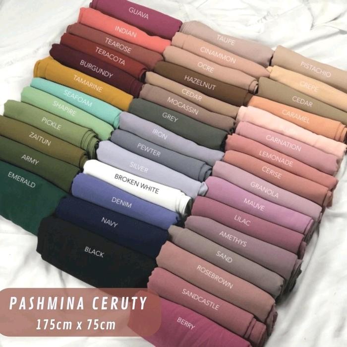 10pcs pasmina ceruty babydoll paket usaha Muslim Pashmina Hijab Cantik Kerudung Wanita Ceruti Wanita