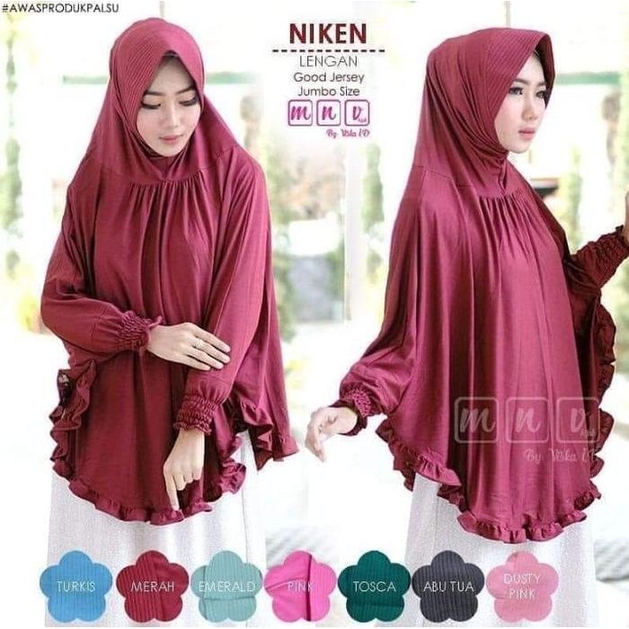 DISKON - Bergo Instan Syari Lengan Jilbab Tangan Jumbo