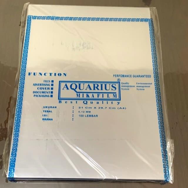 Plastik Mika Bening (Mika Film) Jilid Aquarius F4/A4 0.12 Mm