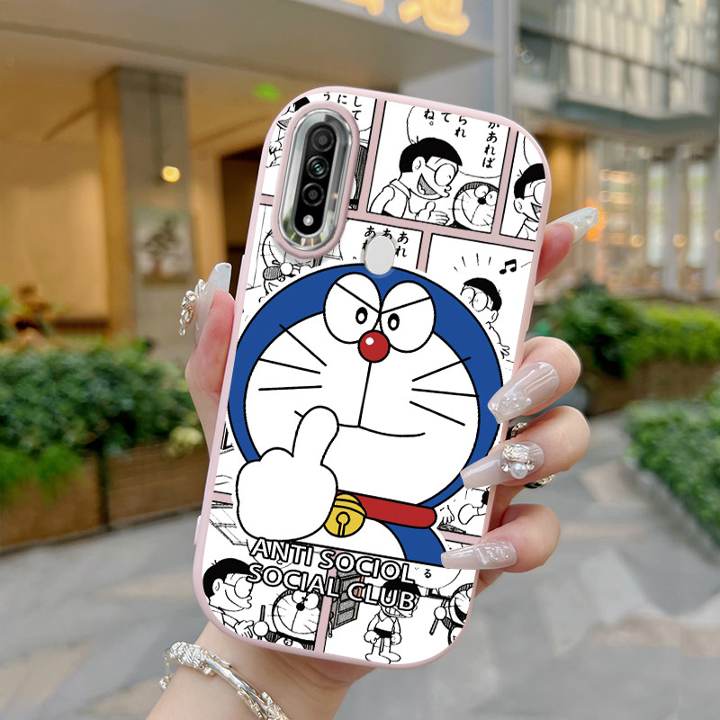 Casing Hp Untuk OPPO A31 2020 A8 Case Kucing robot kasing Elastis softcase tekstur lembut silikon Ce