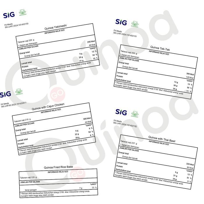 

[BUY 4 GET 1] Fit Meals High Protein Low Calorie Diet Quinoa Package