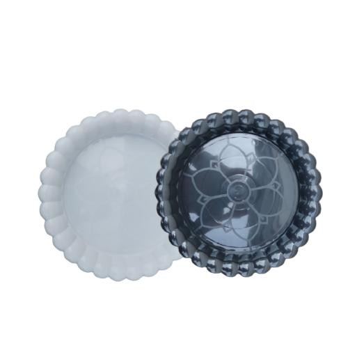 Raja Indo Lusinan Isi 12Pcs Alas Pot 12 Cm Hitam Putih Tatakan Pot 12 Hitam Putih Alas Mawar Tray