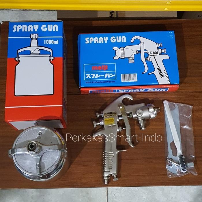Spray Gun F100 Meiji Tabung Bawah/Semprotan Cat F-100/Spit/Spet
