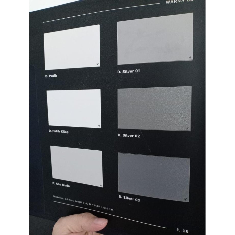 DECON SHEET SILVER & PVC SHEET POLOS SILVER PVC SHEET SILVER SHEET